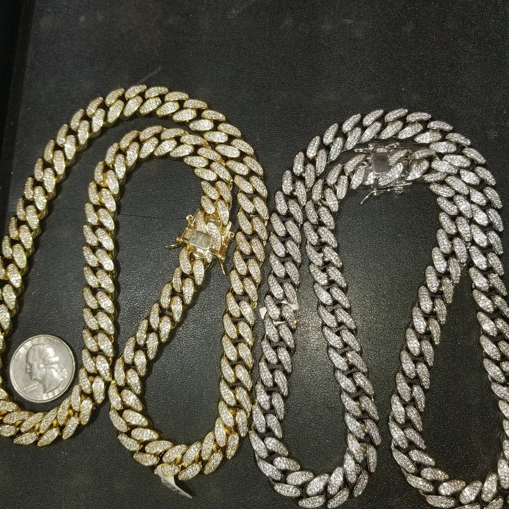 15mm bust down Miami Cuban link chain